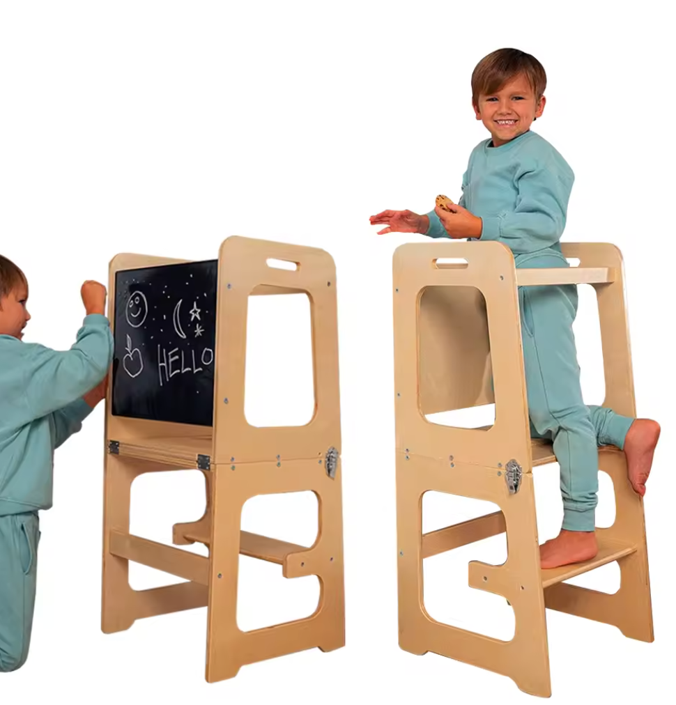 Silla alta madera convertible