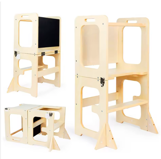 Silla alta madera convertible