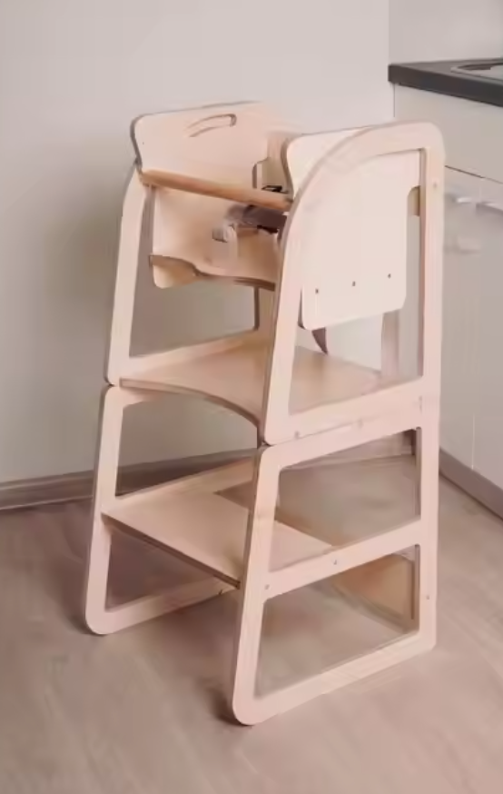 Silla alta madera convertible