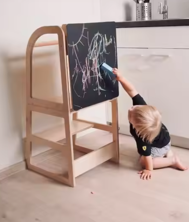 Silla alta madera convertible